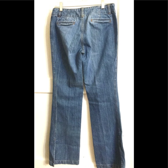 Banana Republic Wide Leg Jeans Slit on Bottom Sz.2 - Picture 2 of 11